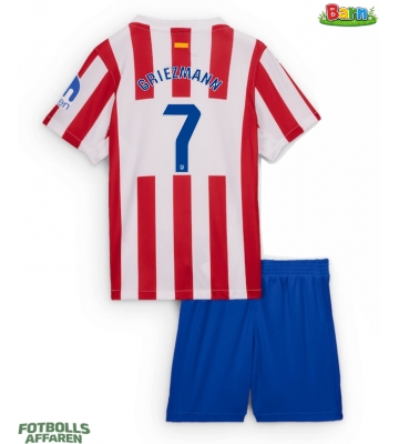 Atletico Madrid Antoine Griezmann #7 Hemmaställ Barn 2025-26 Kortärmad (+ Korta byxor)